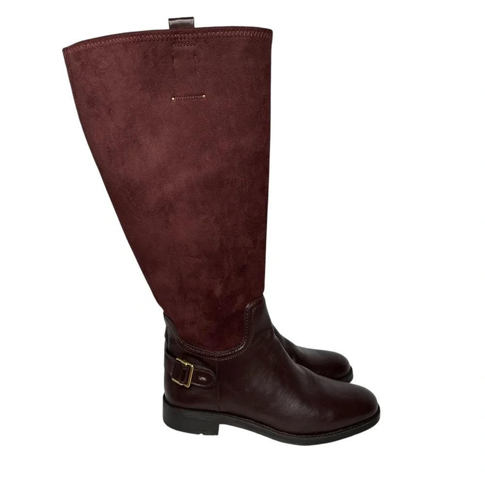Franco Sarto Womens Merina Wide Calf Knee High Riding Boots NWT Size 8 WC - Picture 5 of 14